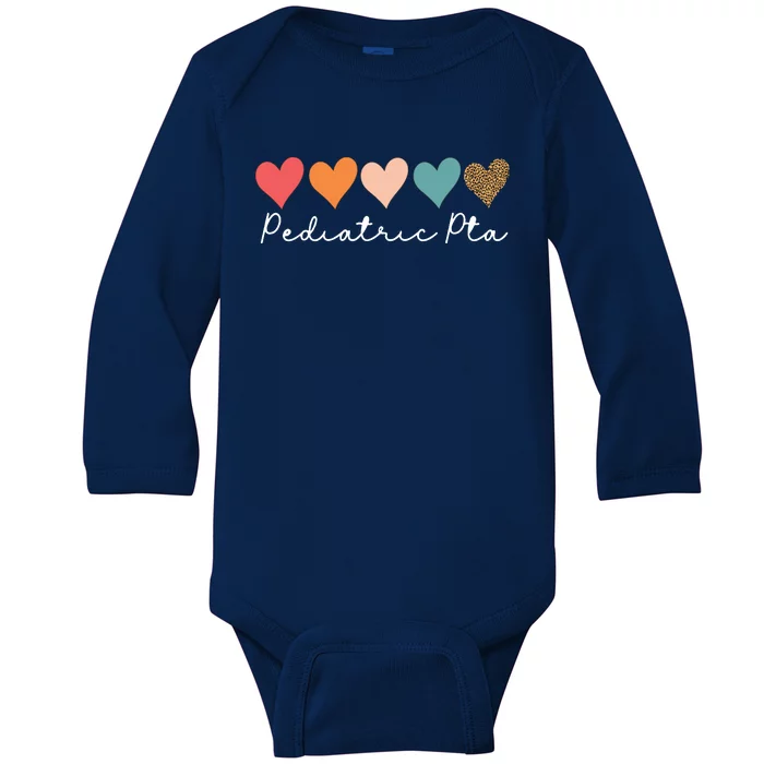 Pediatric PTA Physical Therapy Therapist Assistant Rainbow Baby Long Sleeve Bodysuit