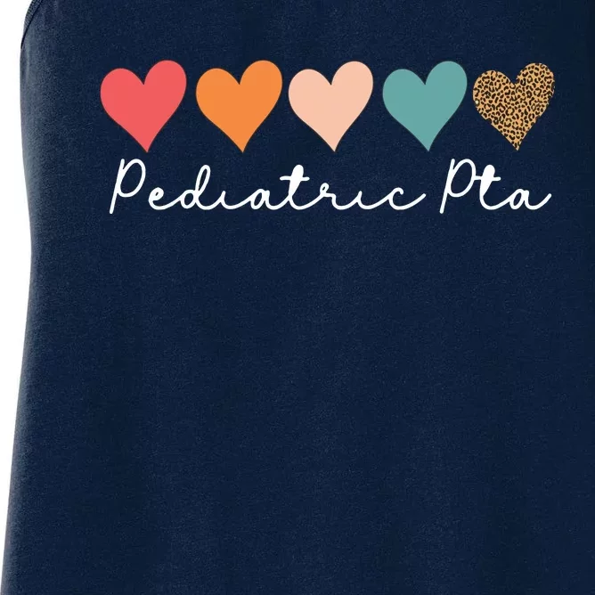 Pediatric PTA Physical Therapy Therapist Assistant Rainbow Women's Racerback Tank