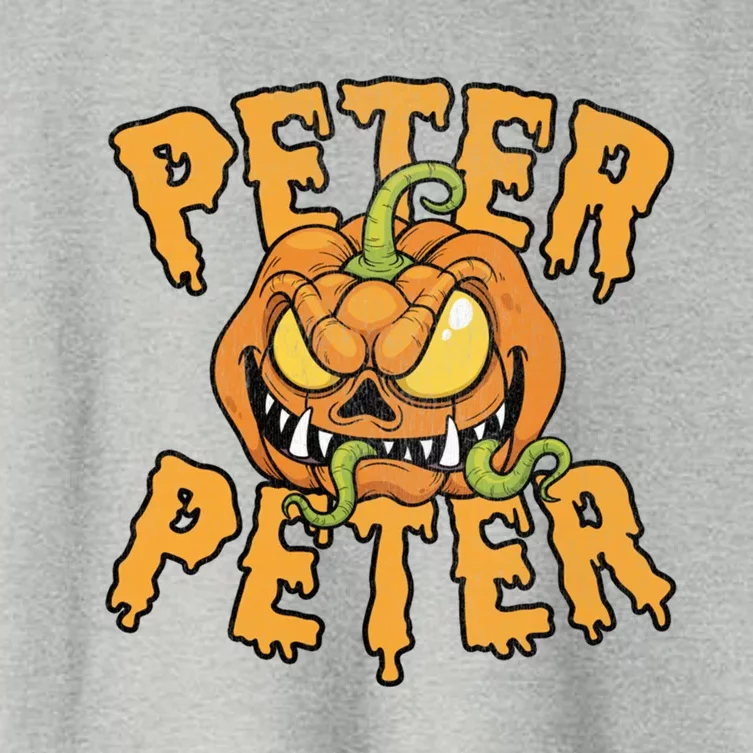 Peter Peter Pumpkin Eater Halloween Gift Women's Crop Top Tee