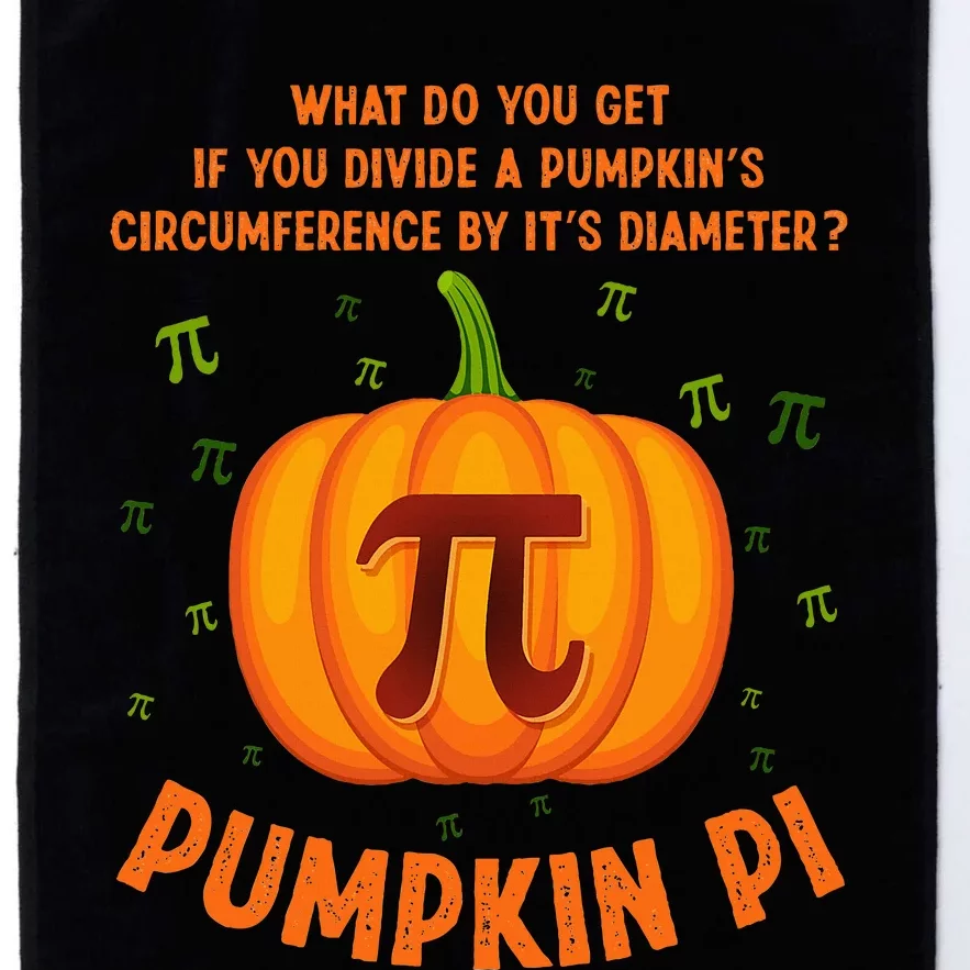 Pumpkin Pie Pi Math Teacher Funny Halloween Adult Platinum Collection Golf Towel