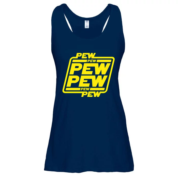 Pew Pew Pew Pew Ladies Essential Flowy Tank