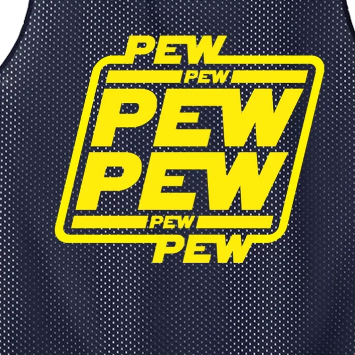 Pew Pew Pew Pew Mesh Reversible Basketball Jersey Tank