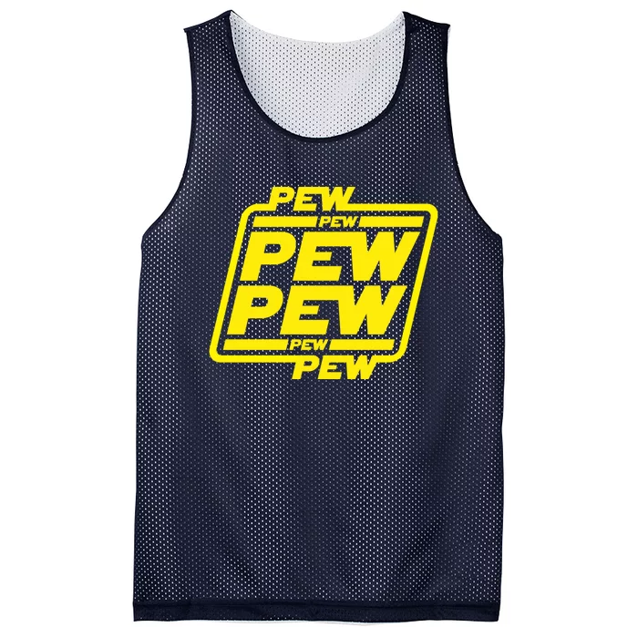 Pew Pew Pew Pew Mesh Reversible Basketball Jersey Tank