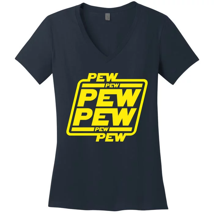 Pew Pew Pew Pew Women's V-Neck T-Shirt