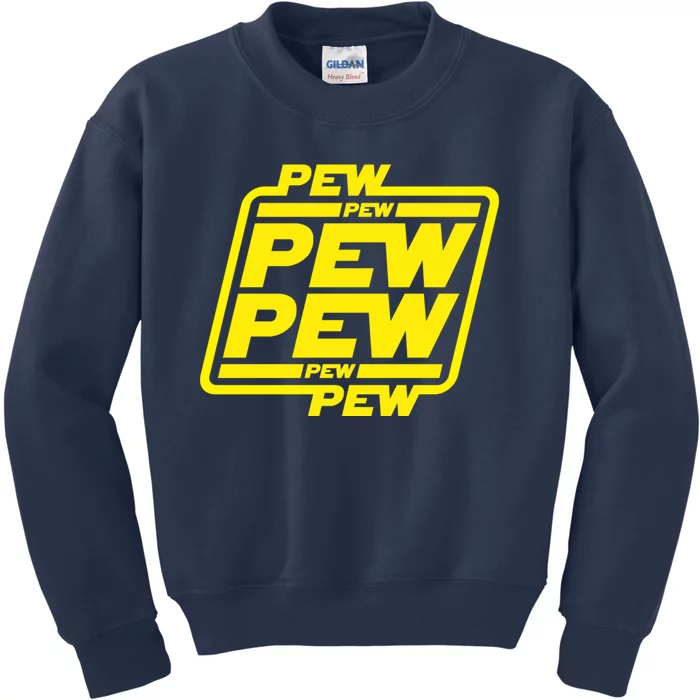 Pew Pew Pew Pew Kids Sweatshirt