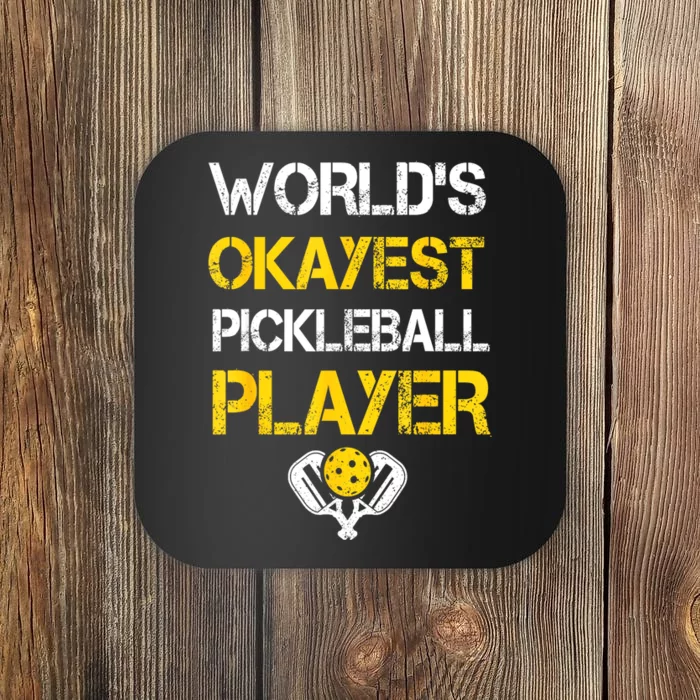 Player Paddle Pickleballing & Pickleball Funny Pickleball Gift Coaster