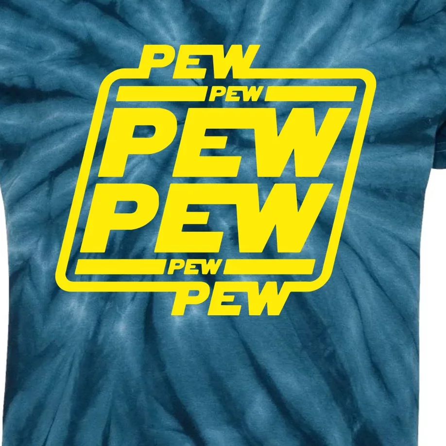 Pew Pew Pew Kids Tie-Dye T-Shirt