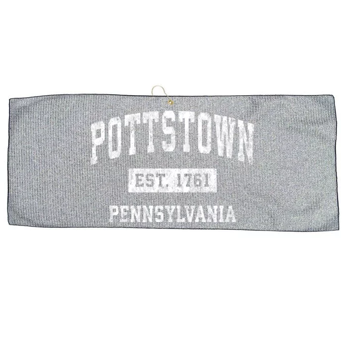 Pottstown Pennsylvania Pa Vintage Sports Large Microfiber Waffle Golf Towel