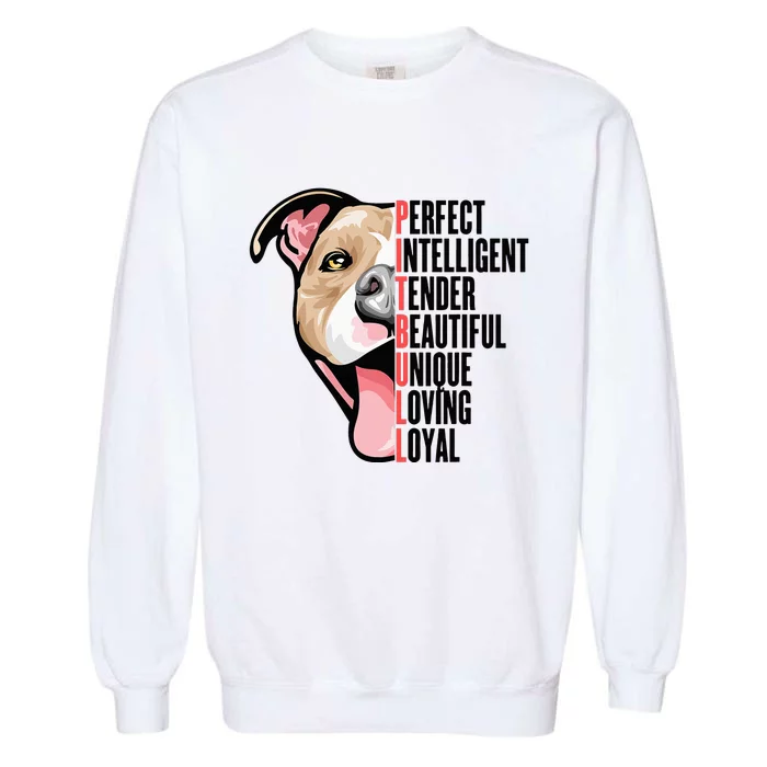 Pitbull Proud Pitbull Owners Garment-Dyed Sweatshirt