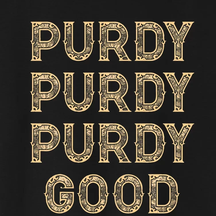 Purdy Purdy Purdy Good Meme Women's Crop Top Tee