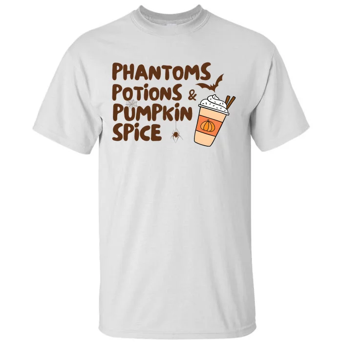 Phantoms Potions Pumpkin Spice Cute Halloween Drink Pumpkin Tall T-Shirt