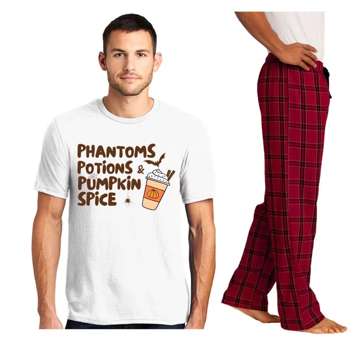 Phantoms Potions Pumpkin Spice Cute Halloween Drink Pumpkin Pajama Set