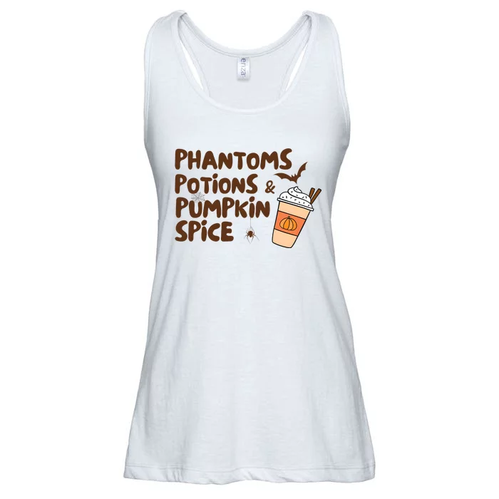 Phantoms Potions Pumpkin Spice Cute Halloween Drink Pumpkin Ladies Essential Flowy Tank