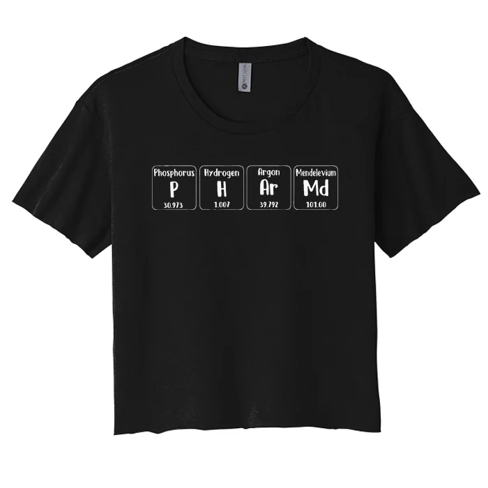 PharmD Pharmacist Pharmacy Technician Student Apothecary Women's Crop Top Tee