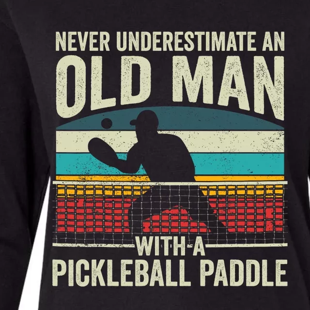 Pickleball Paddle Pickle Ball Player Womens Cotton Relaxed Long Sleeve T-Shirt