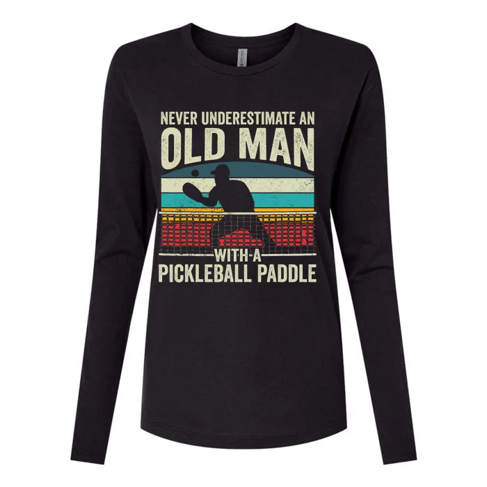 Pickleball Paddle Pickle Ball Player Womens Cotton Relaxed Long Sleeve T-Shirt