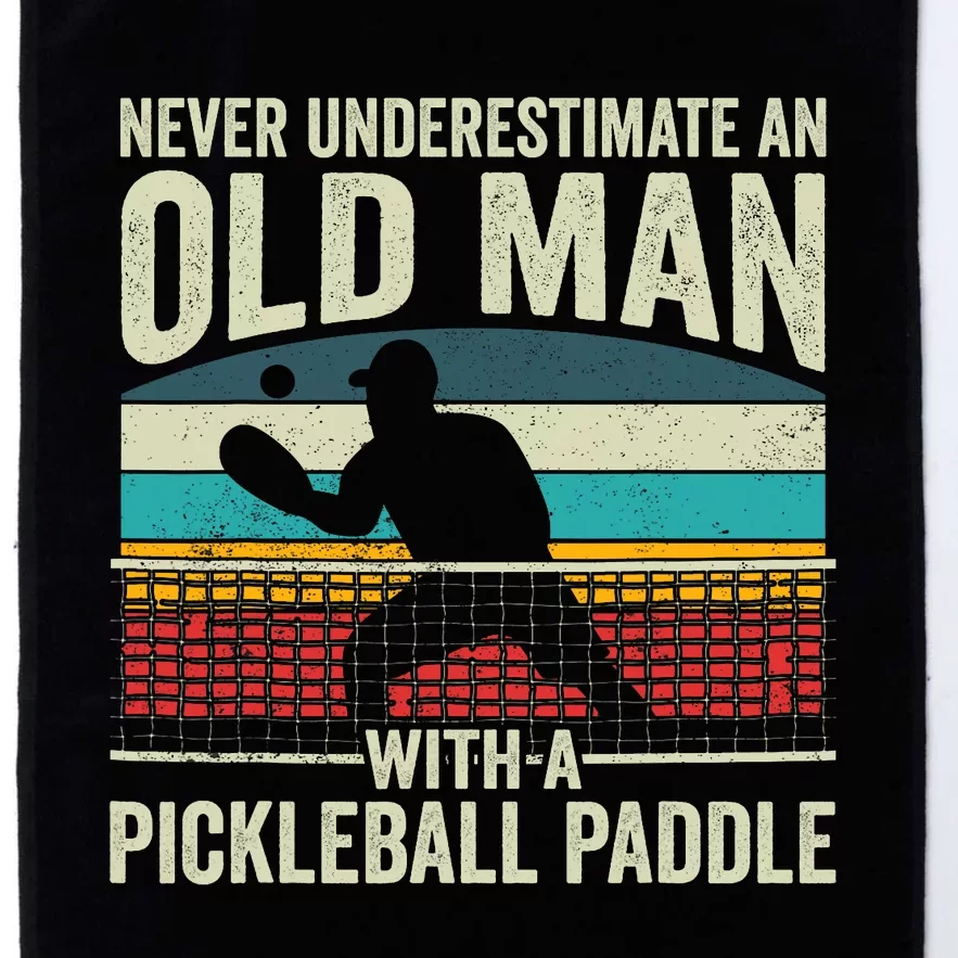 Pickleball Paddle Pickle Ball Player Platinum Collection Golf Towel