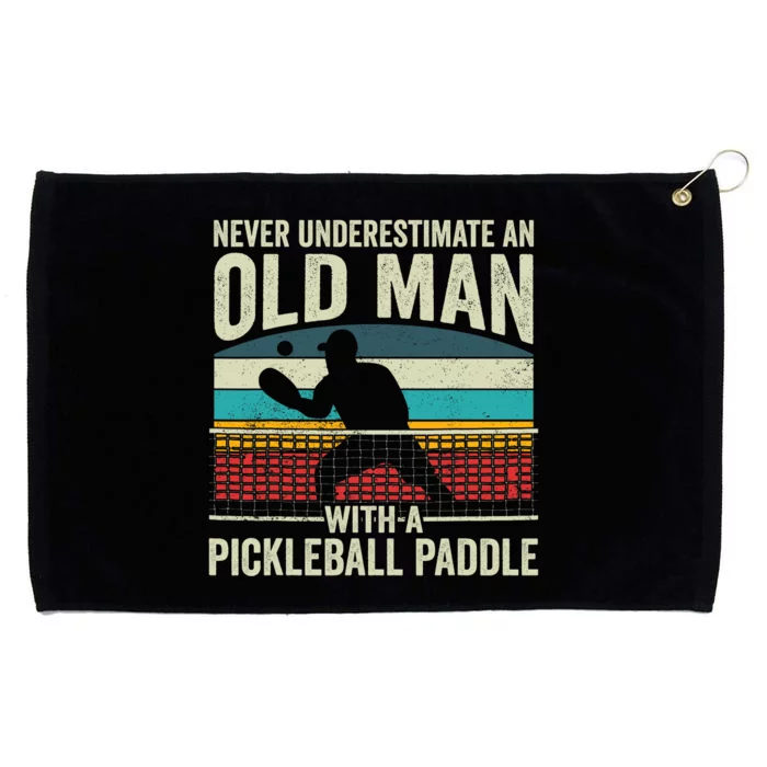 Pickleball Paddle Pickle Ball Player Grommeted Golf Towel