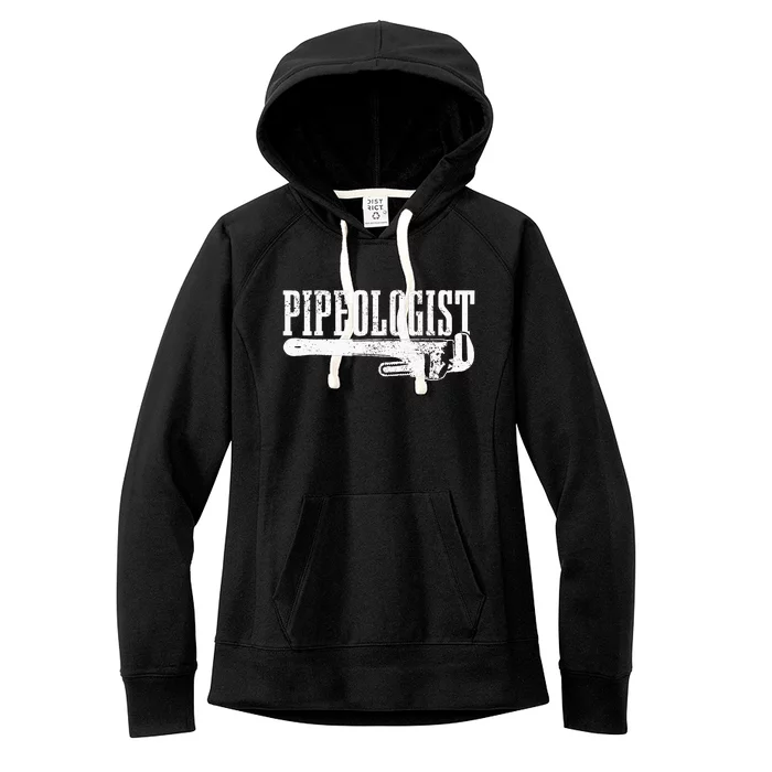 Plumber Pipeologist Plumbing Funny Plumber Women's Fleece Hoodie