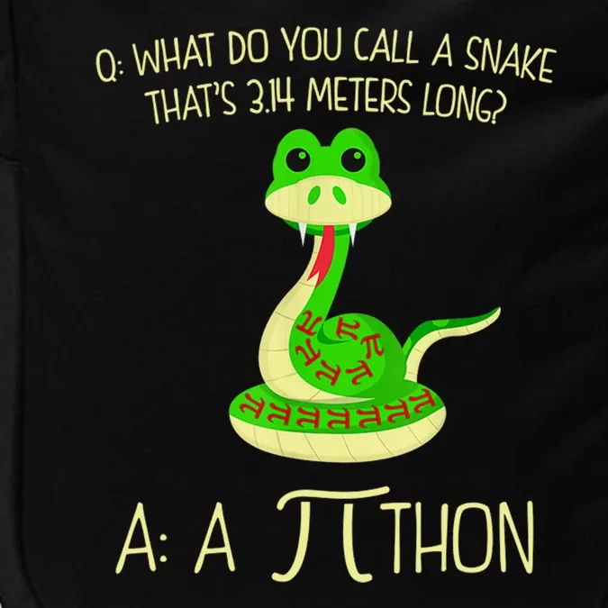 Python Pithon Pi Symbol Funny Math Teacher Impact Tech Backpack