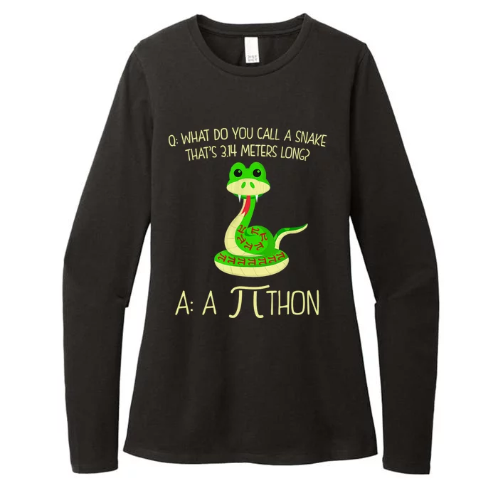 Python Pithon Pi Symbol Funny Math Teacher Womens CVC Long Sleeve Shirt