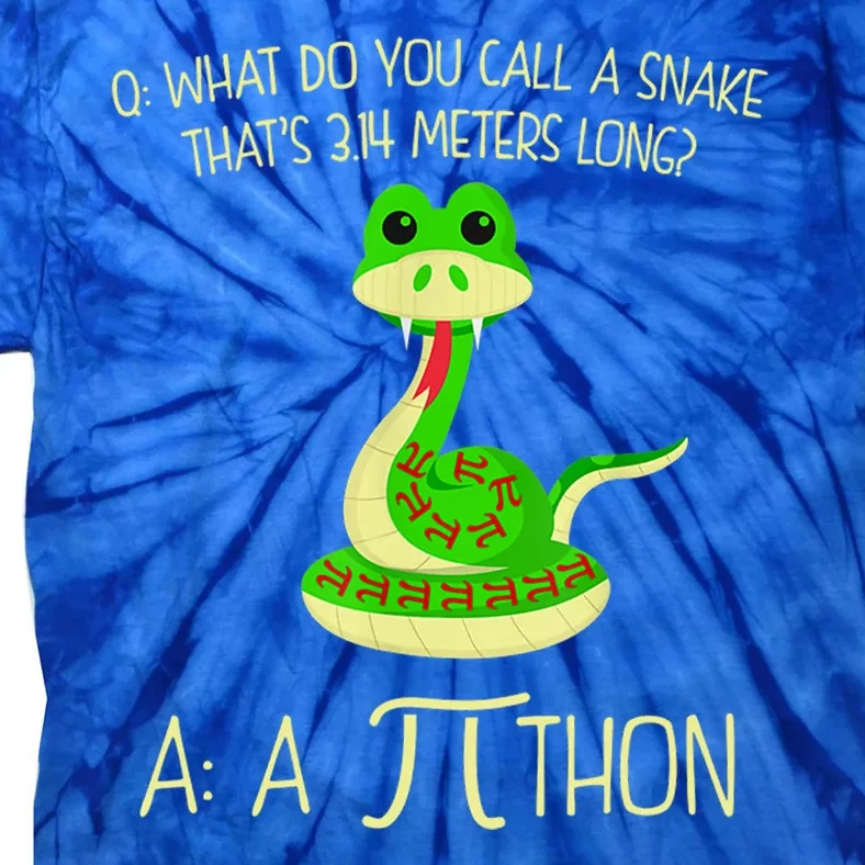 Python Pithon Pi Symbol Funny Math Teacher Tie-Dye T-Shirt