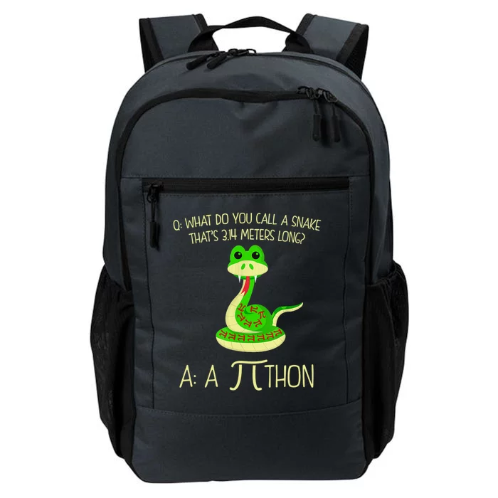 Python Pithon Pi Symbol Funny Math Teacher Daily Commute Backpack