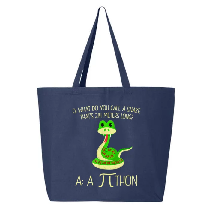 Python Pithon Pi Symbol Funny Math Teacher 25L Jumbo Tote