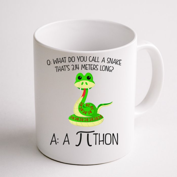 Python Pithon Pi Symbol Funny Math Teacher Front & Back Coffee Mug