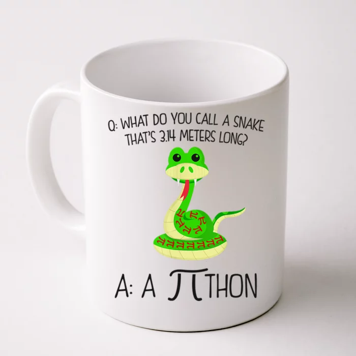 Python Pithon Pi Symbol Funny Math Teacher Front & Back Coffee Mug