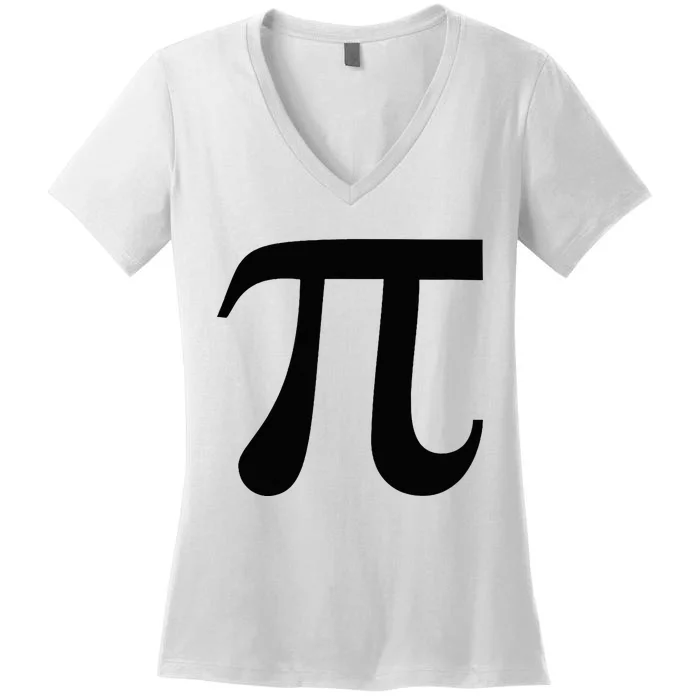 Pumpkin Pi Pie Funny Math Pun Thanksgiving Halloween Costume Women's V-Neck T-Shirt