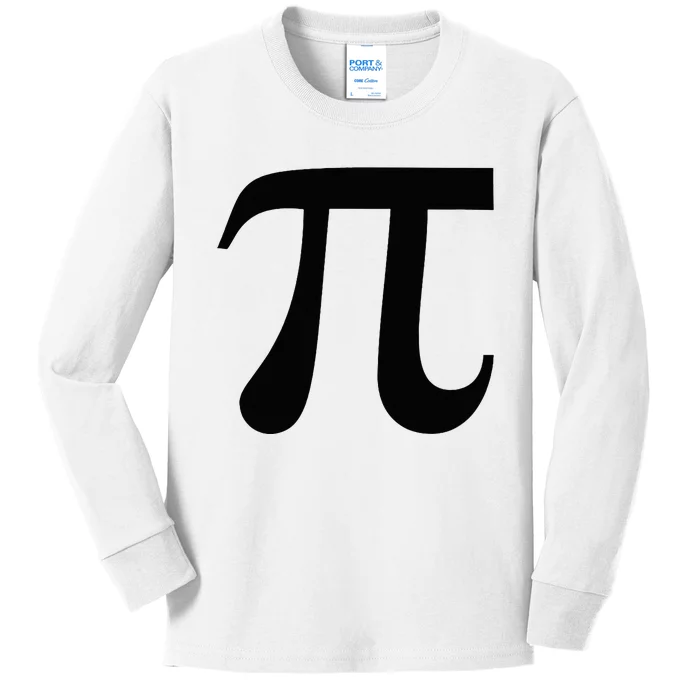 Pumpkin Pi Pie Funny Math Pun Thanksgiving Halloween Costume Kids Long Sleeve Shirt