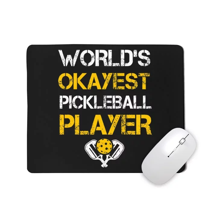 Pickleball Player Paddle Pickleballing & Pickleball Mousepad