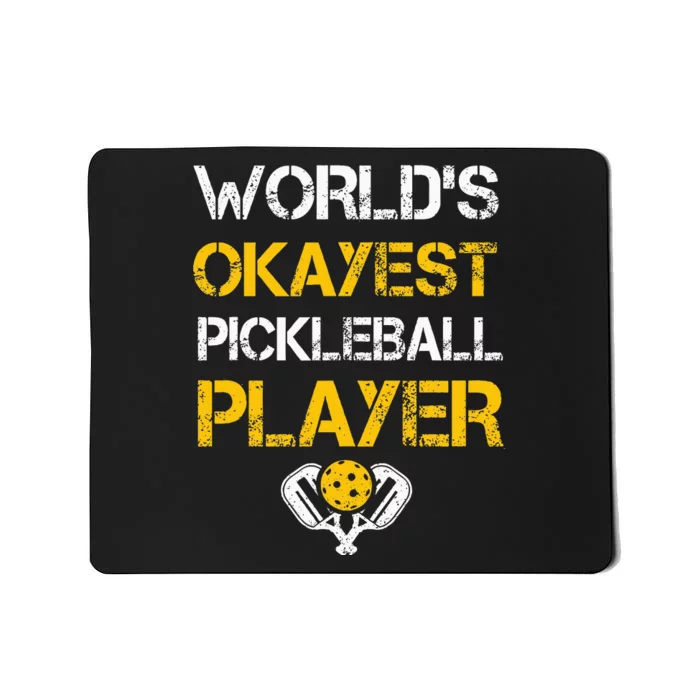 Pickleball Player Paddle Pickleballing & Pickleball Mousepad