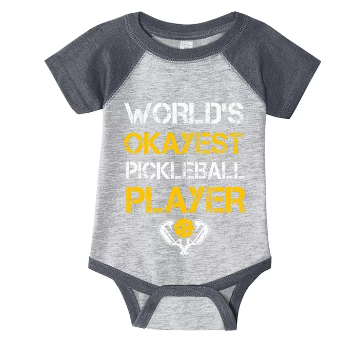 Pickleball Player Paddle Pickleballing & Pickleball Infant Baby Jersey Bodysuit