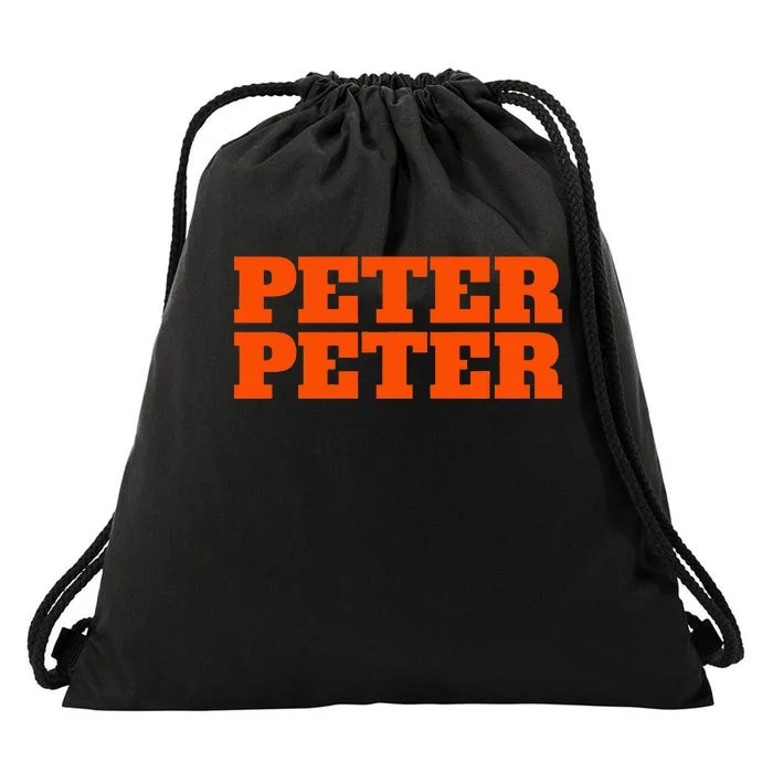 Peter Peter Pumpkin Eater Halloween Couples Costume Drawstring Bag