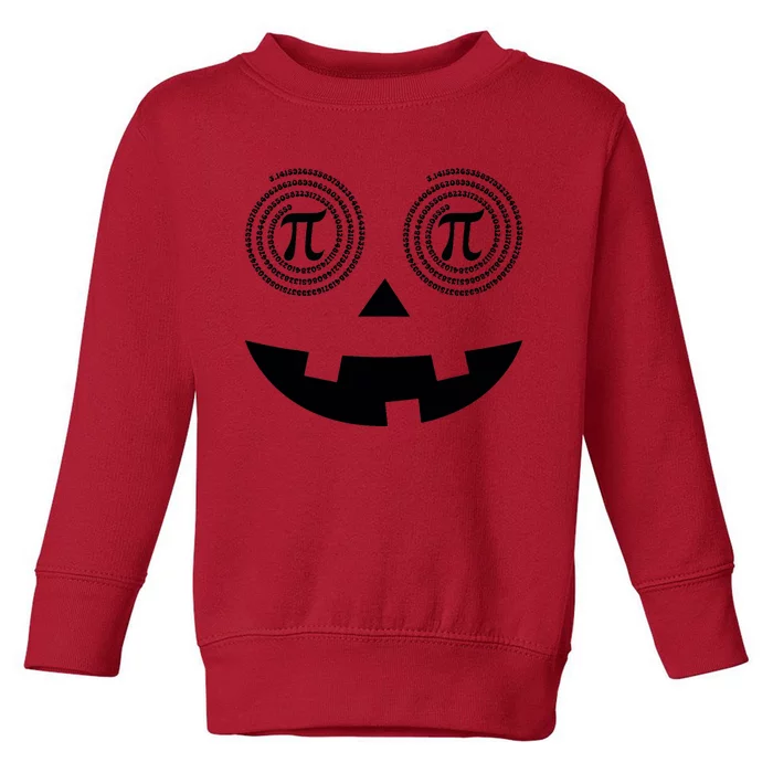 Pumpkin Pi Pie Funny Math Pun Thanksgiving Halloween Costume Toddler Sweatshirt