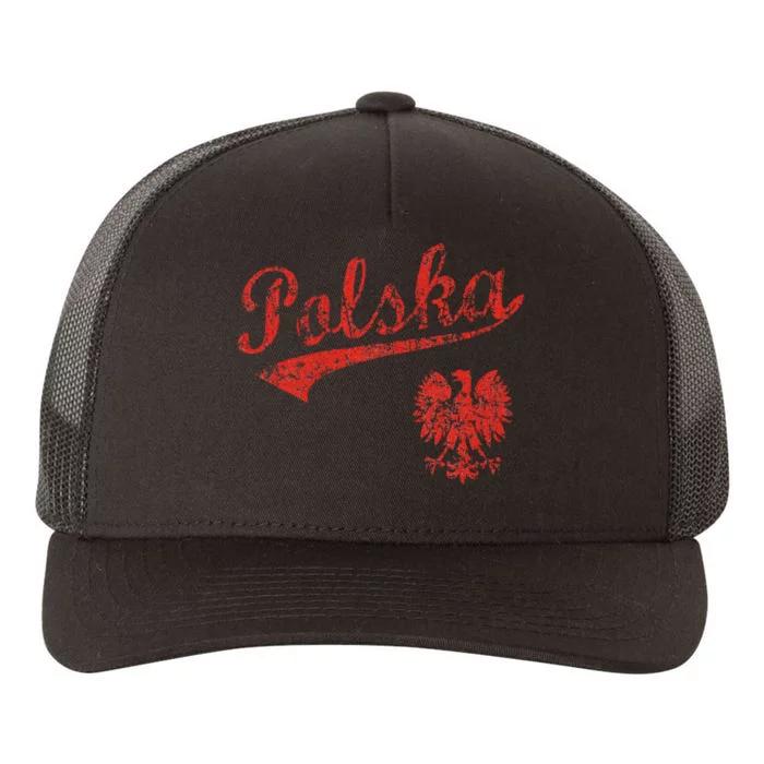 Polska Polish Poland Polski Family Heritage Yupoong Adult 5-Panel Trucker Hat