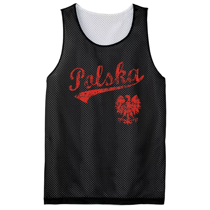 Polska Polish Poland Polski Family Heritage Mesh Reversible Basketball Jersey Tank