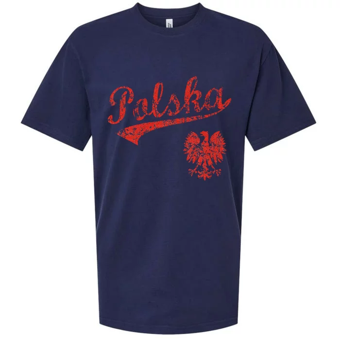 Polska Polish Poland Polski Family Heritage Sueded Cloud Jersey T-Shirt