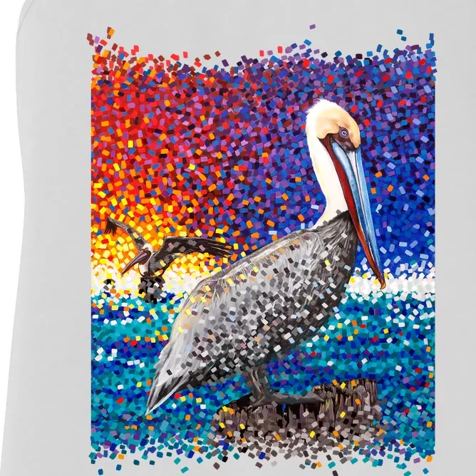 Pelican Pixelated Women's Racerback Tank