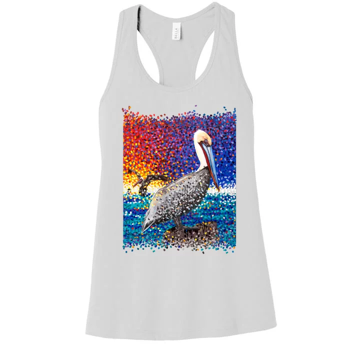 Pelican Pixelated Women's Racerback Tank