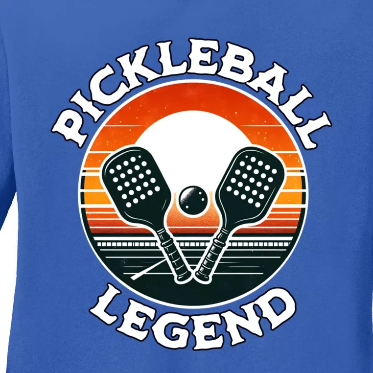 Pickleball Player Pickleball Legend Meaningful Gift Ladies Long Sleeve Shirt