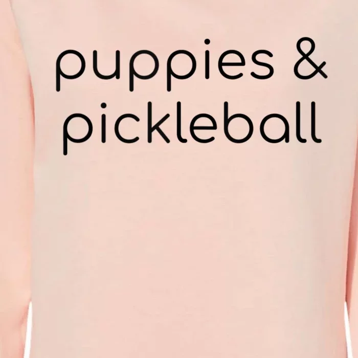 Puppies & Pickleball Womens California Wash Sweatshirt