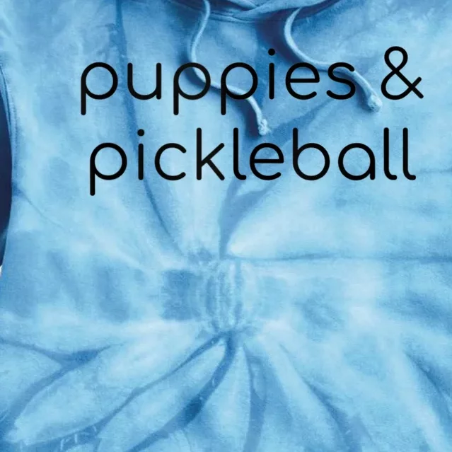 Puppies & Pickleball Tie Dye Hoodie