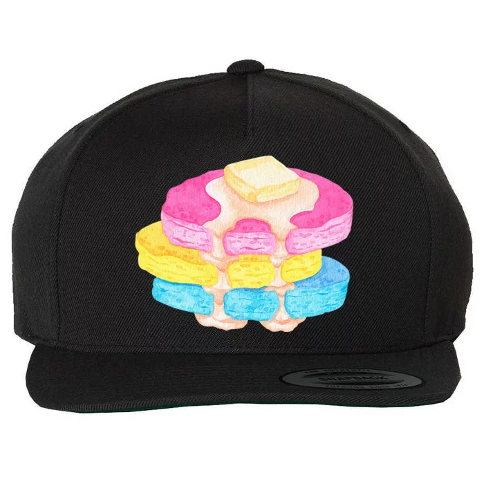 Pansexual Pancake Wool Snapback Cap