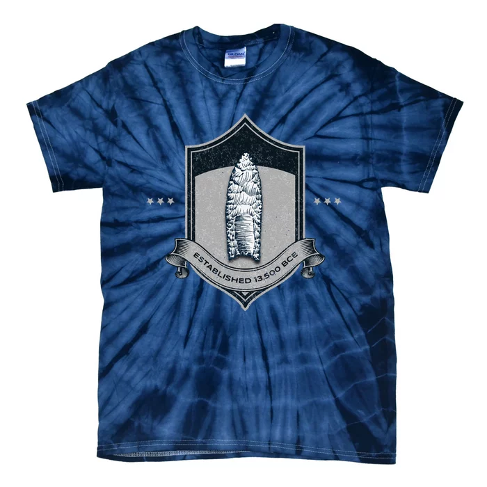 Paleo Projectile Point Tie-Dye T-Shirt