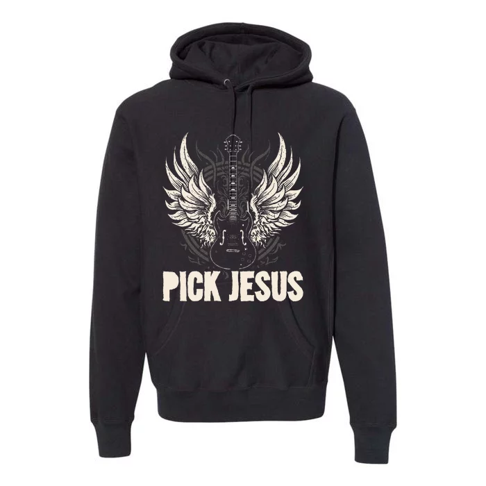 Preacher Pastor Pick Jesus Christian Sermonator Pastor Premium Hoodie