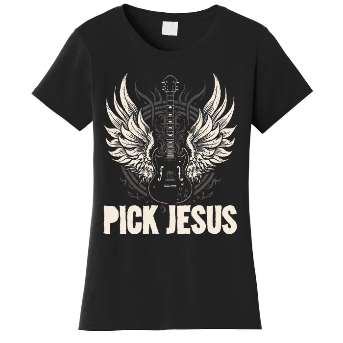 Preacher Pastor Pick Jesus Christian Sermonator Pastor Women's T-Shirt