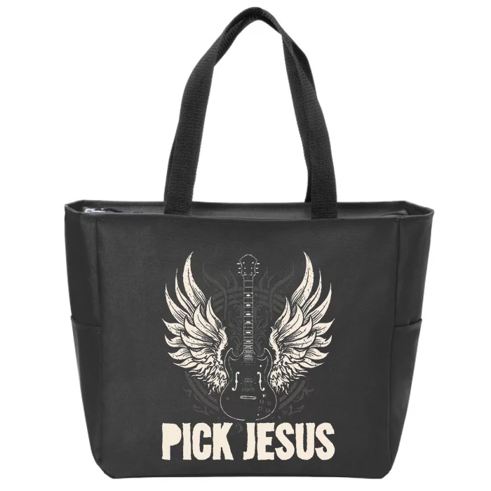 Preacher Pastor Pick Jesus Christian Sermonator Pastor Zip Tote Bag